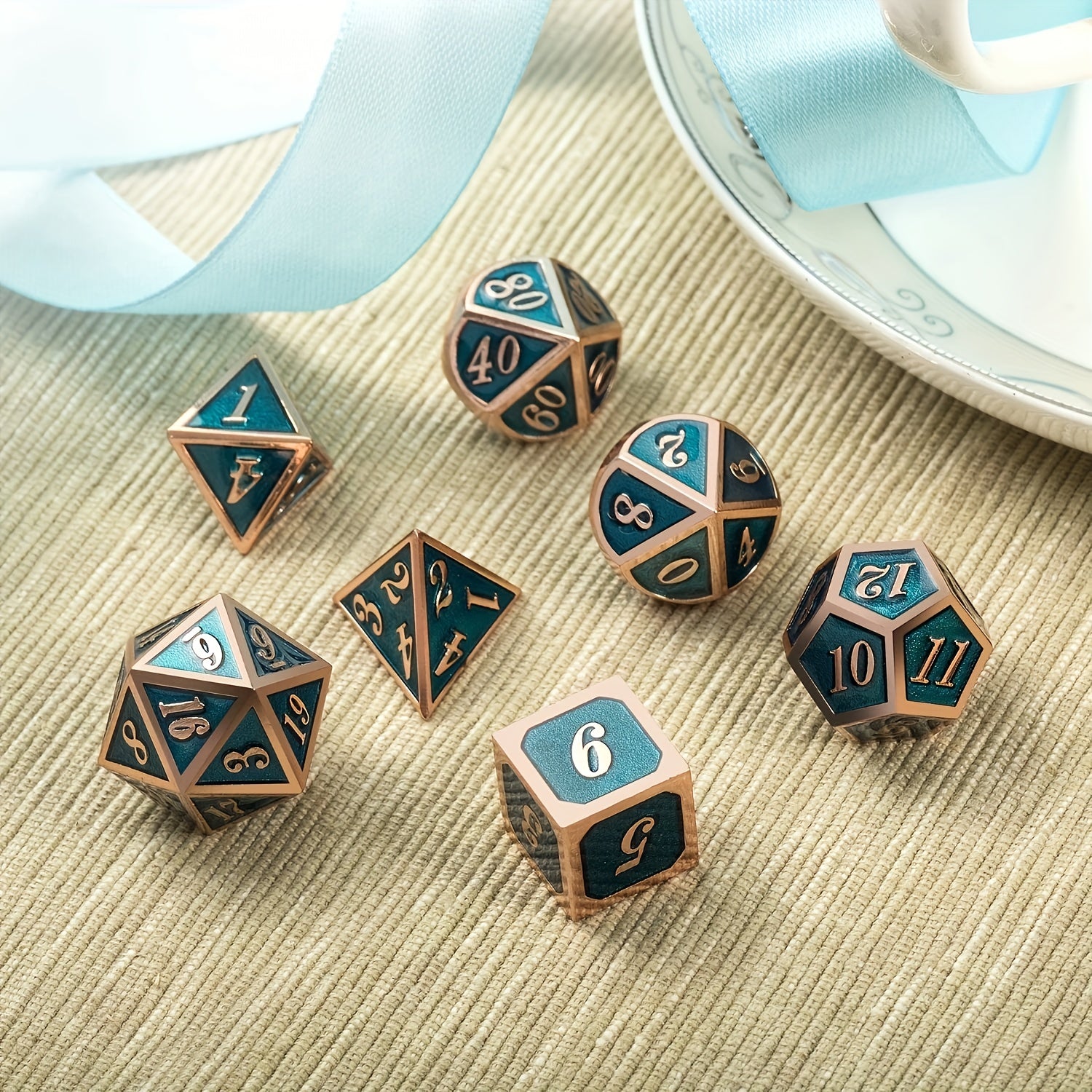 Stone Green Dice Retro Christmas Dice For Board Games