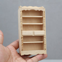 1:12 Scale Wooden Cabinet for Dollhouse Realistic Furniture Solid Wood