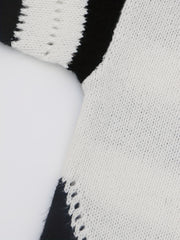 Striped Long Sleeve Stretch Hooded Jumper