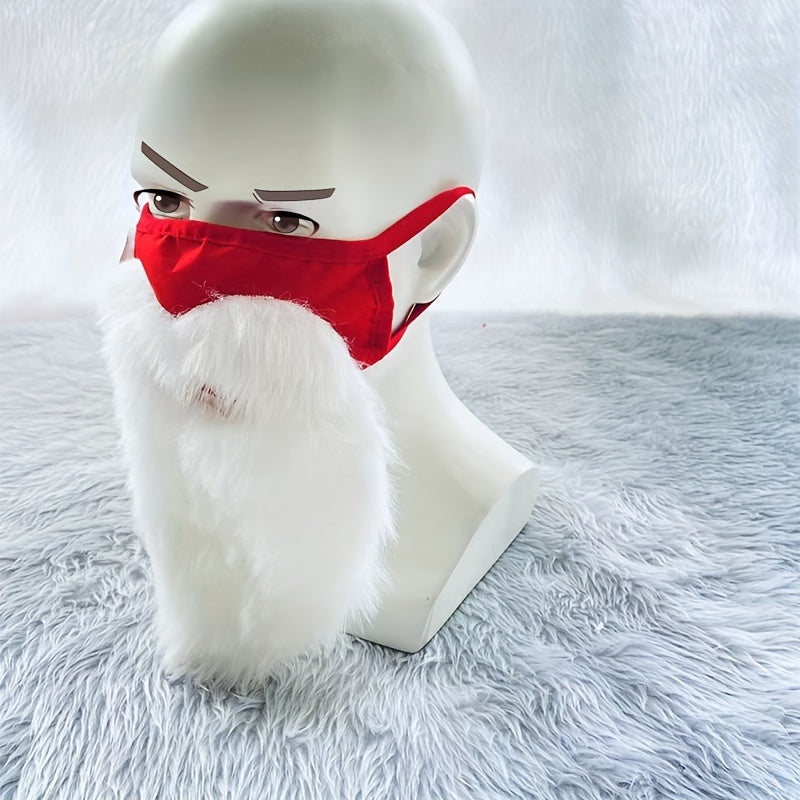 Christmas Beard Mask Holiday Funny Beard Mask Decoration