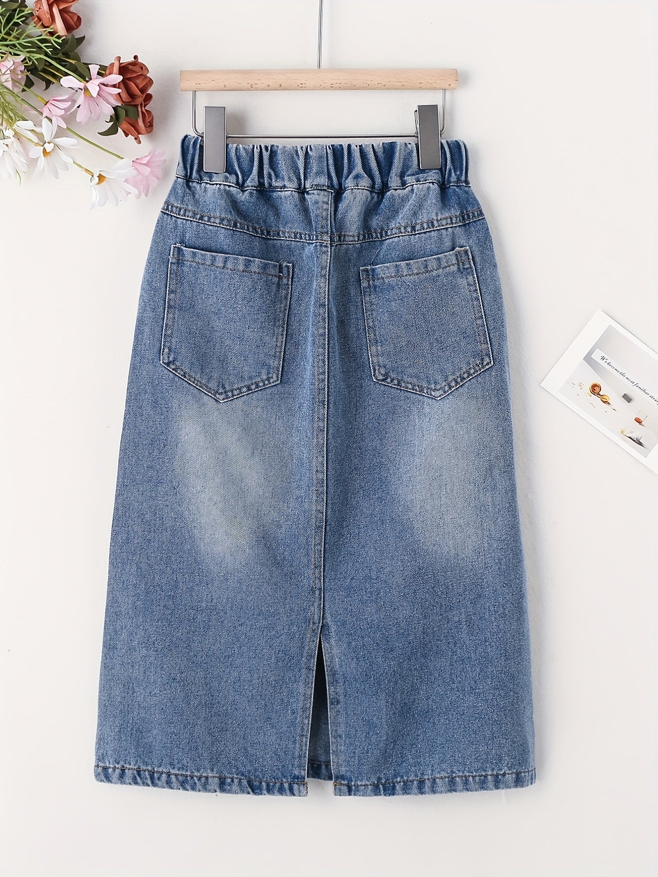 Toddler Girl's Denim Skirt With Pockets