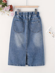 Toddler Girl's Denim Skirt With Pockets