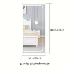 Thickened Pet Screen Door Fits Door Size 83 38inch Cat Resistant Mesh