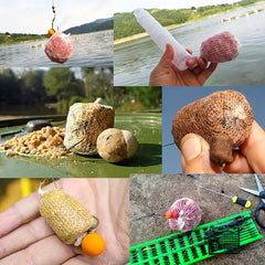 5m PVA Fishing Feeder Mesh Water Soluble Narrow Fishing Net Refill Bag