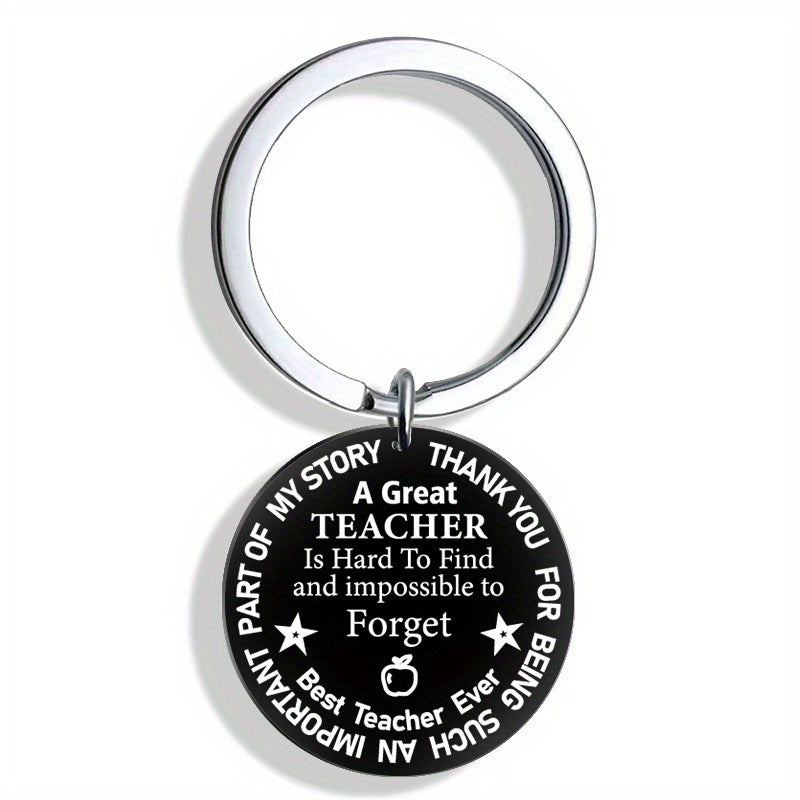 Teacher's Keychain For Men - Great Teacher Acrylic Keychain Gift