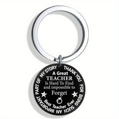 Teacher's Keychain For Men - Great Teacher Acrylic Keychain Gift