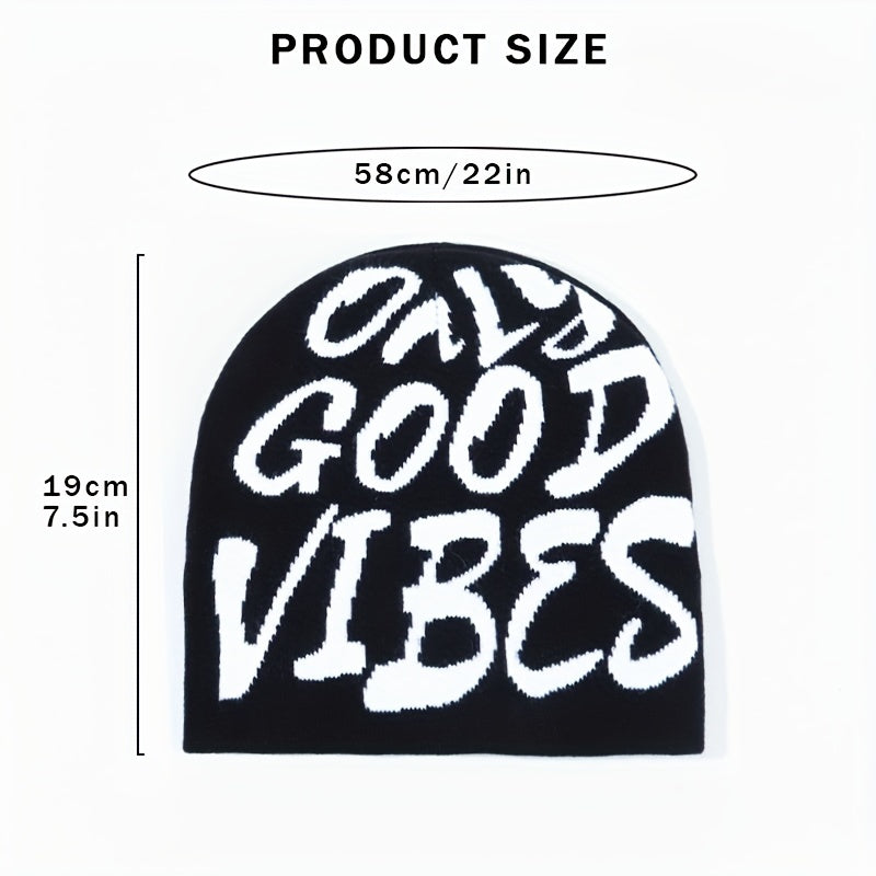 Y2K Skullies & Beanies Unisex Hip Hop Knit Hat Foldable Outdoor Stretch Cap