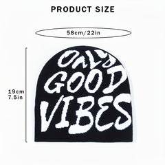Y2K Skullies & Beanies Unisex Hip Hop Knit Hat Foldable Outdoor Stretch Cap