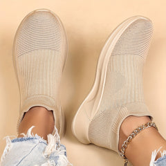 Women's Lightweight Slip-On Sneakers Breathable Low Top Shoes
