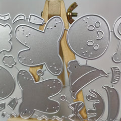 1Pc Christmas Gingerbread Man Metal Cutting Dies Stencil For DIY Scrapbooking