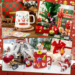 1pc Christmas 3D Bubble Stickers Adhesive Puffy Stickers for DIY Diary
