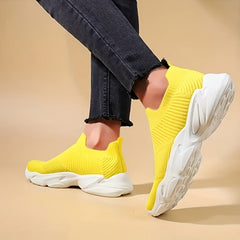 Women's Lightweight Knitted Running Shoes Breathable Low Top Sneakers