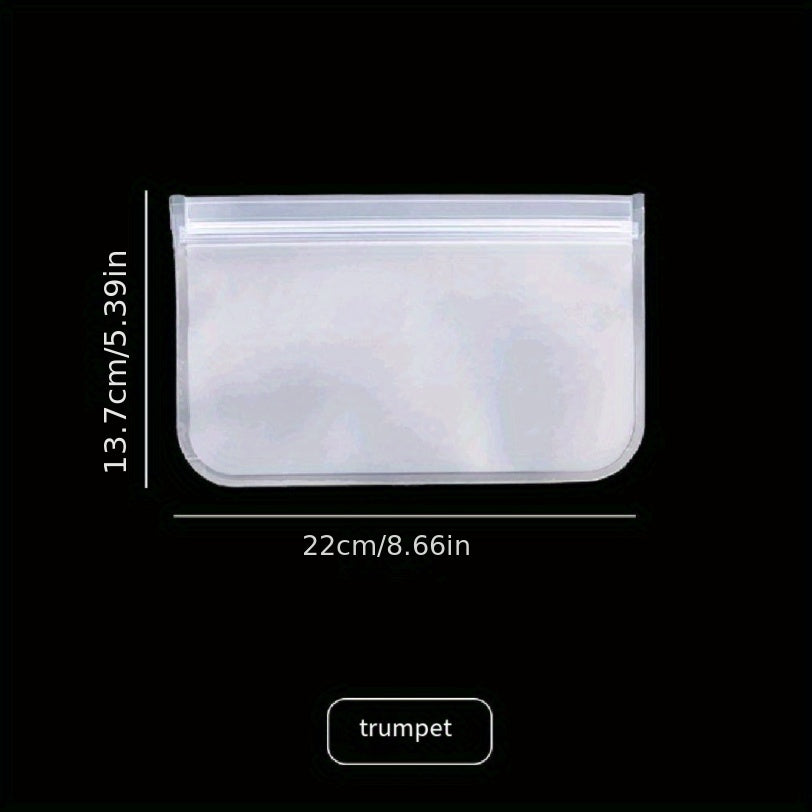 1pc Reusable Silicone Food Bags Leak Proof BPA Self Sealing Storage