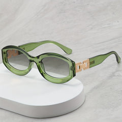 Men's Retro Oval Sunglasses for Street Photography