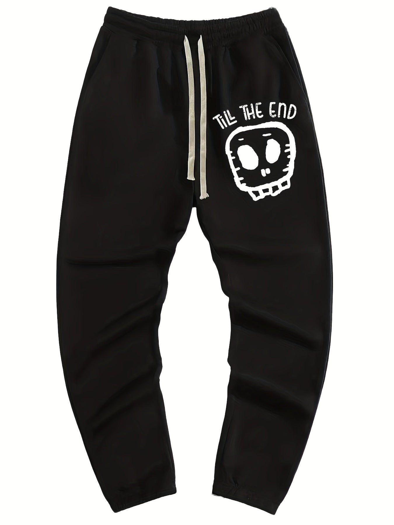 Men s Drawstring Pocket Sweatpants Loose Casual Comfy Jogger Pants