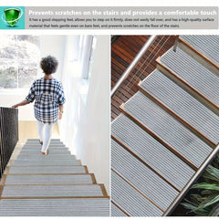 15pcs Non Slip Carpet Stair Treads for Wooden Steps