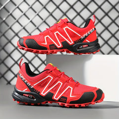 Men's Striped Hiking Shoes Outdoor Non Slip Sports Shoes
