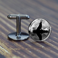 Men's Convex Glass Cufflinks