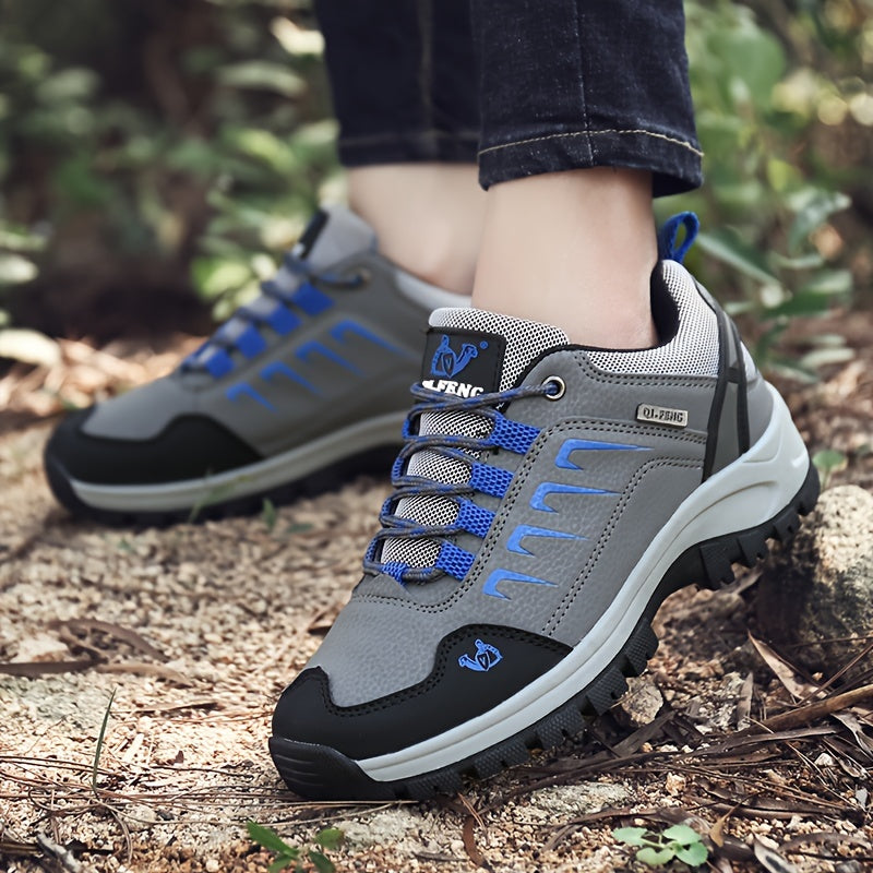 Men's Low Top Hiking Boots Non Slip Lace Up Shoes