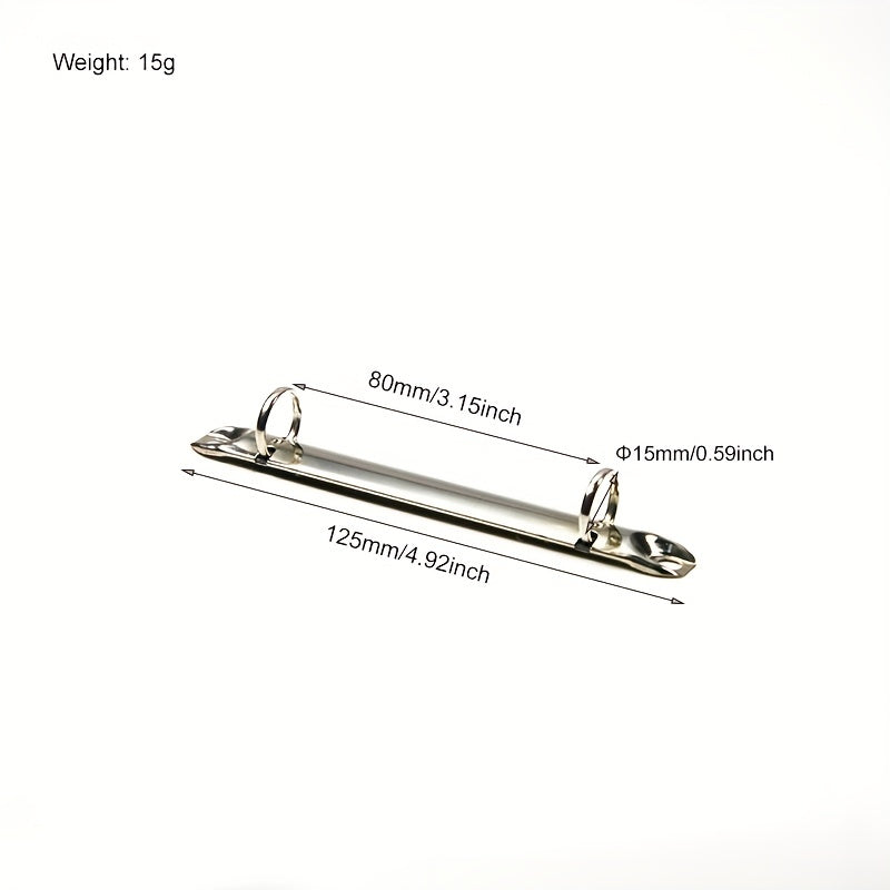 Metal Ring Binder Clips with Detachable Buckles - Perfect for Notebooks, Albums