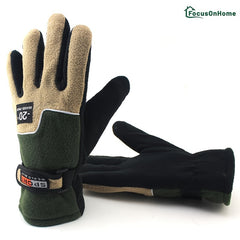 Retro Polar Fleece Full Finger Gloves
