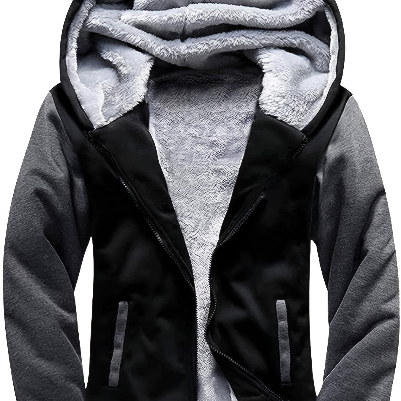 Boys Sherpa Lined Hoodie Fleece Sweatshirt Full Zip Hooded Jacket