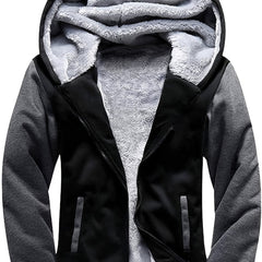 Boys Sherpa Lined Hoodie Fleece Sweatshirt Full Zip Hooded Jacket