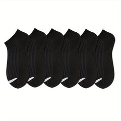 6 Pairs Women's Sports Ankle Socks Breathable & Comfy All Match Stockings