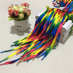 Gradient Colorful Shoelaces Rainbow Canvas Shoe Laces