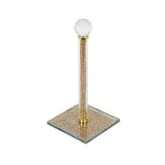 Crystal Crushed Rhinestone Paper Towel Holder for Kitchen and Bathroom