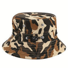 Adult Camo Fishing Hat Outdoor Sunshade Worker Hat