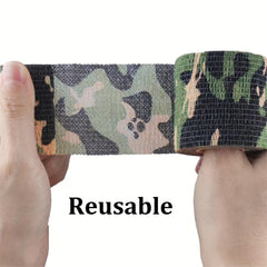 Self Adhesive Camouflage Tape Wrap Outdoor Strong Wrap Stickers