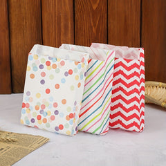 10pcs Colorful Dots Pattern Gift Bags 13x3.51x19cm