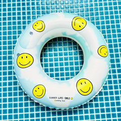 Smiling Face Swimming Ring Float Pool Party Toy