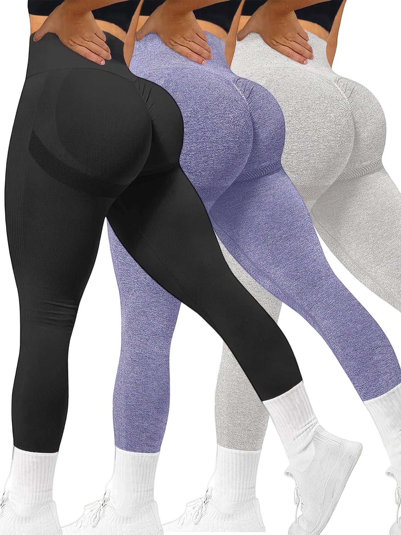 High Waist Butt Lifting Leggings Women Gym Booty Tights