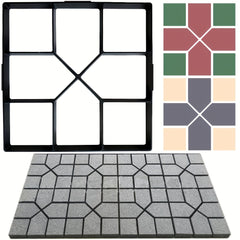 Cement Brick Stone Road Concrete Mold Garden Road Mold H Model