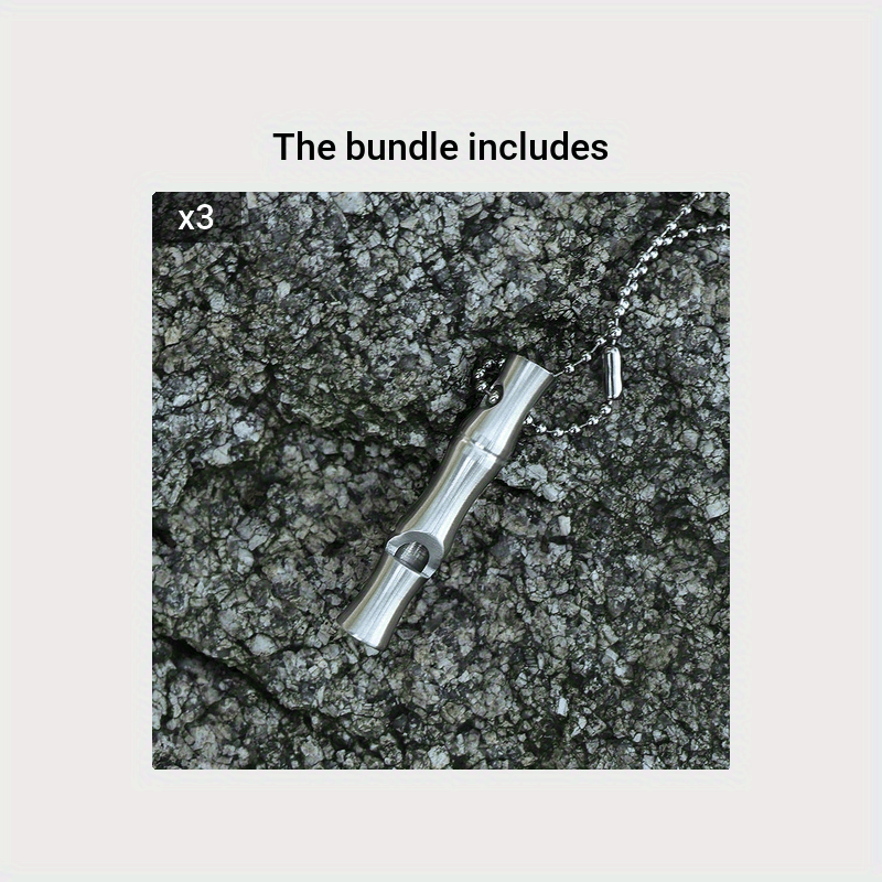 High Decibel Bamboo Survival Whistle