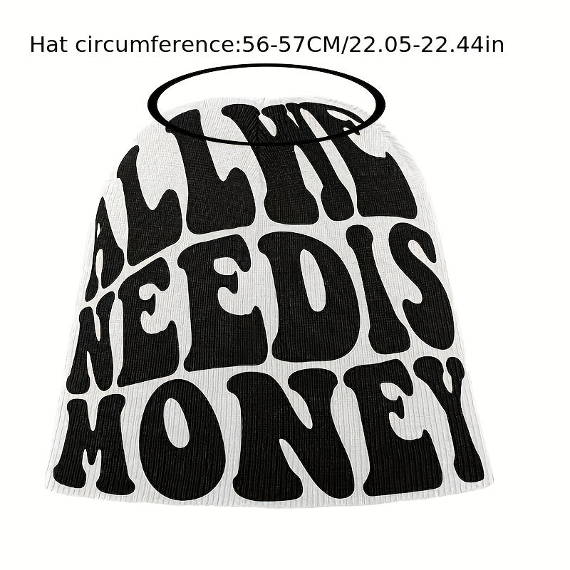 Elastic Y2K Knit Beanie Hip Hop Hat Unisex Warm Skull Cap