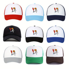 Unisex Sunshade Casual Baseball Cap With Cartoon Pattern