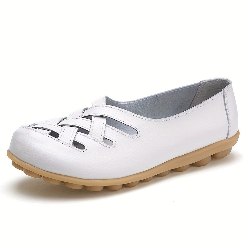 Women's Hollow Out Breathable Loafers Slip On Shoes
