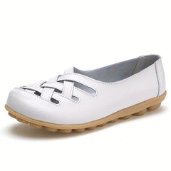 Women's Hollow Out Breathable Loafers Slip On Shoes
