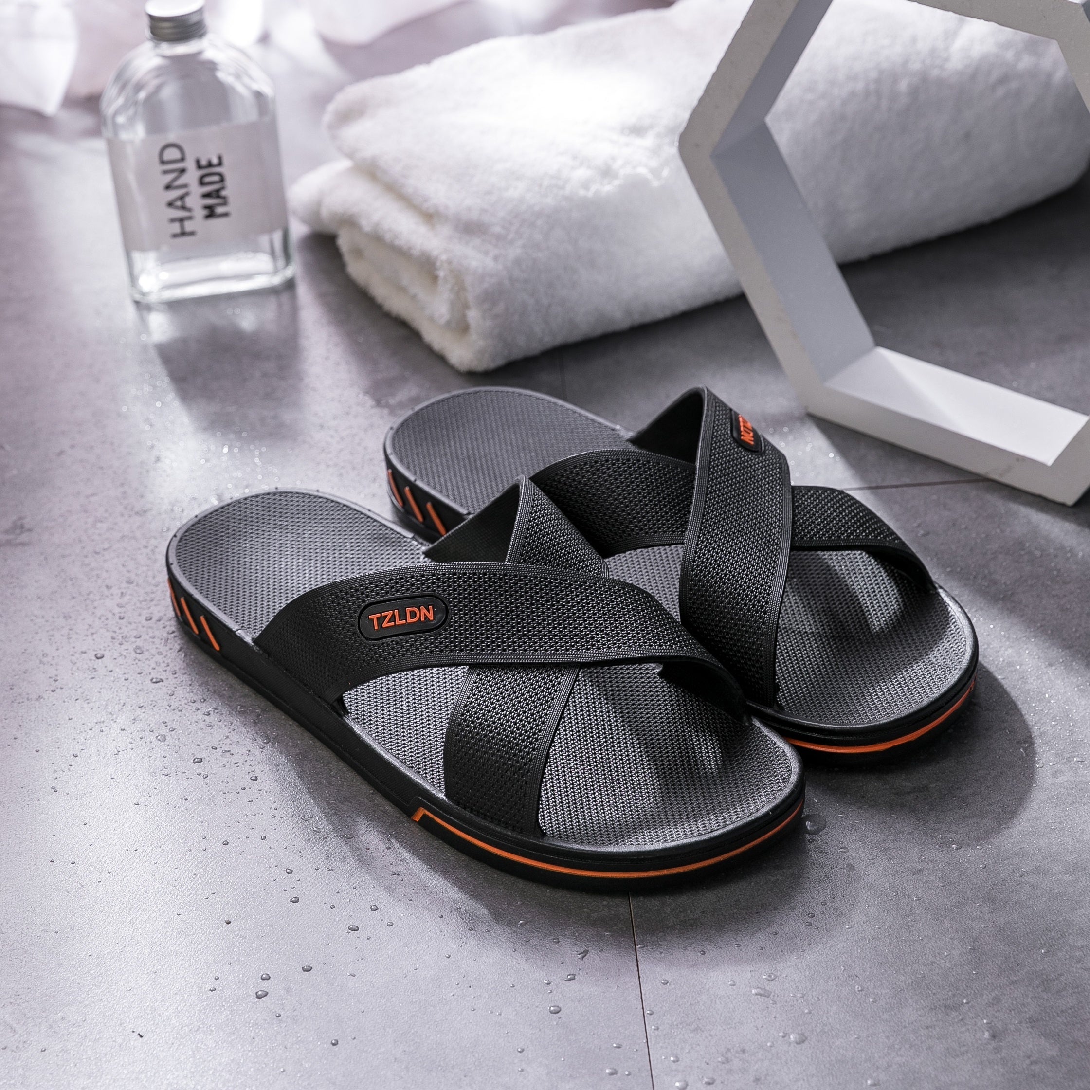Men's Lightweight Non Slip Slides Quick Drying Comfort Slides
