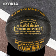Custom Basketball Gift for Grandson Size 7 74 93 cm