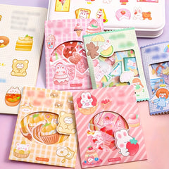 45pcs Cartoon Dessert Stickers - Waterproof and Adorable for Decorating