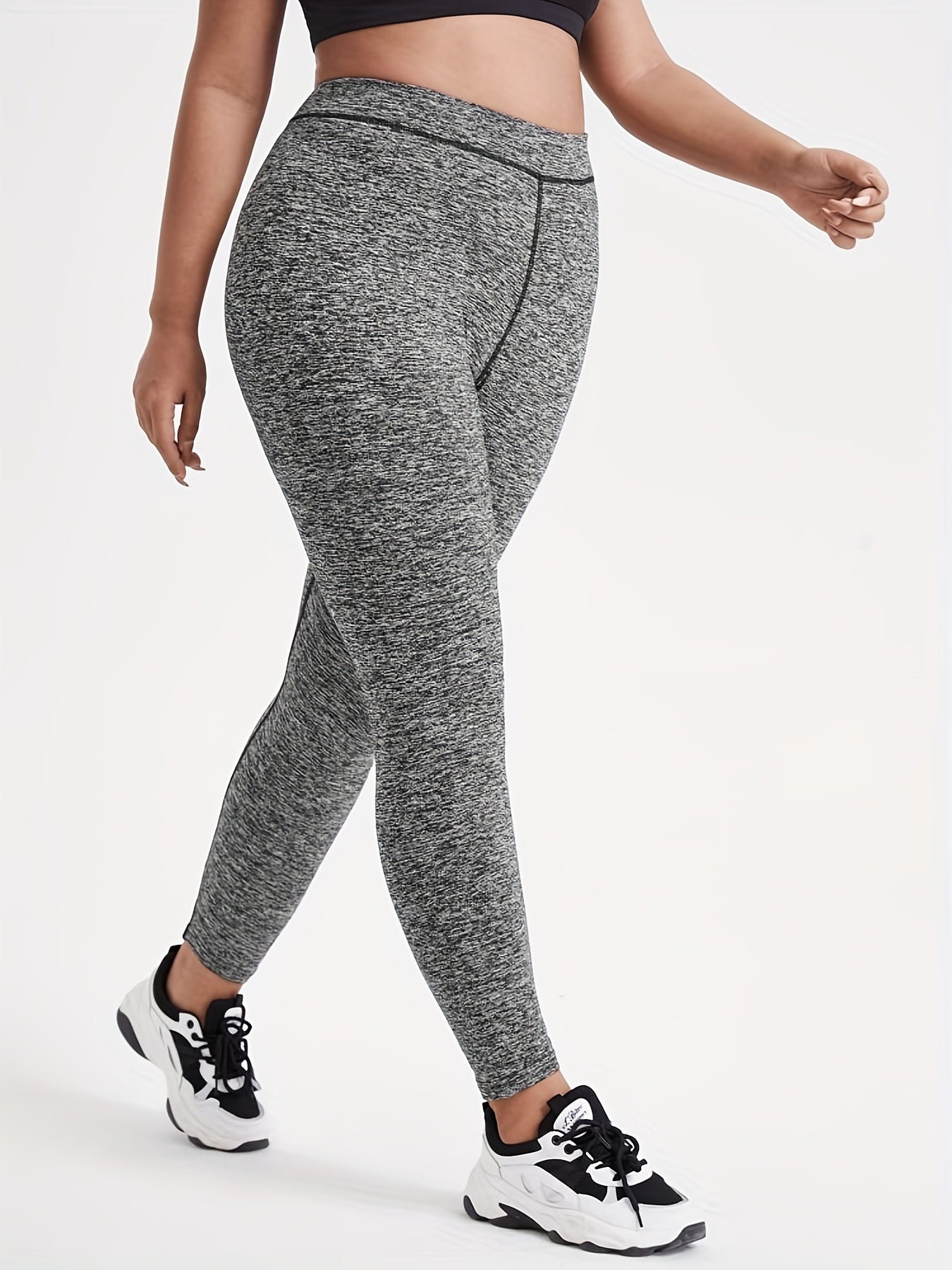 Sports Leggings Women's Plus Stitching Detail
