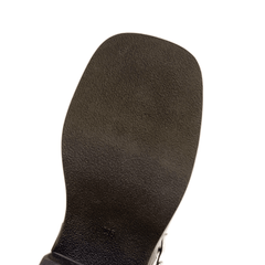 Chunky Heel Motorcycle Booties Slip On Buckle Strap Boots Women's Short Boots