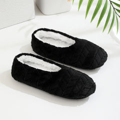 Plush Cozy House Slippers Anti-Skid Slip-On Shoes for Men
