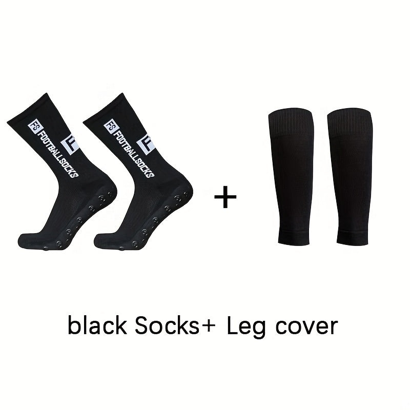 Professional Training Leg Sleeves & Football Crew Socks Bundle