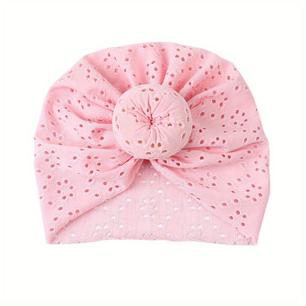 Baby Turban Hats Donut Knot Cozy Lovely Soft Head Wraps Caps For Newborn