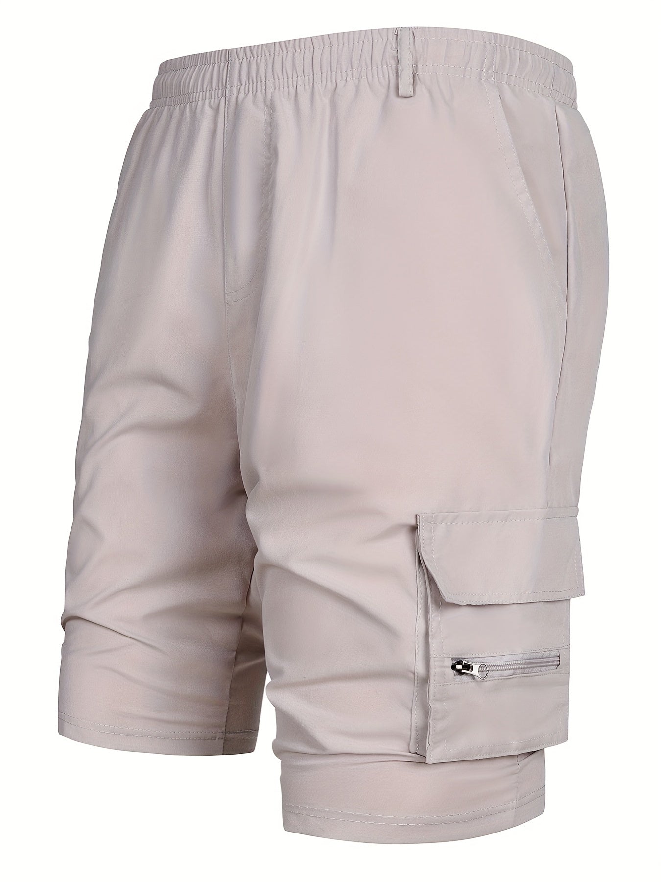 Men's Large Pocket Cargo Shorts Belt Loop Casual Shorts